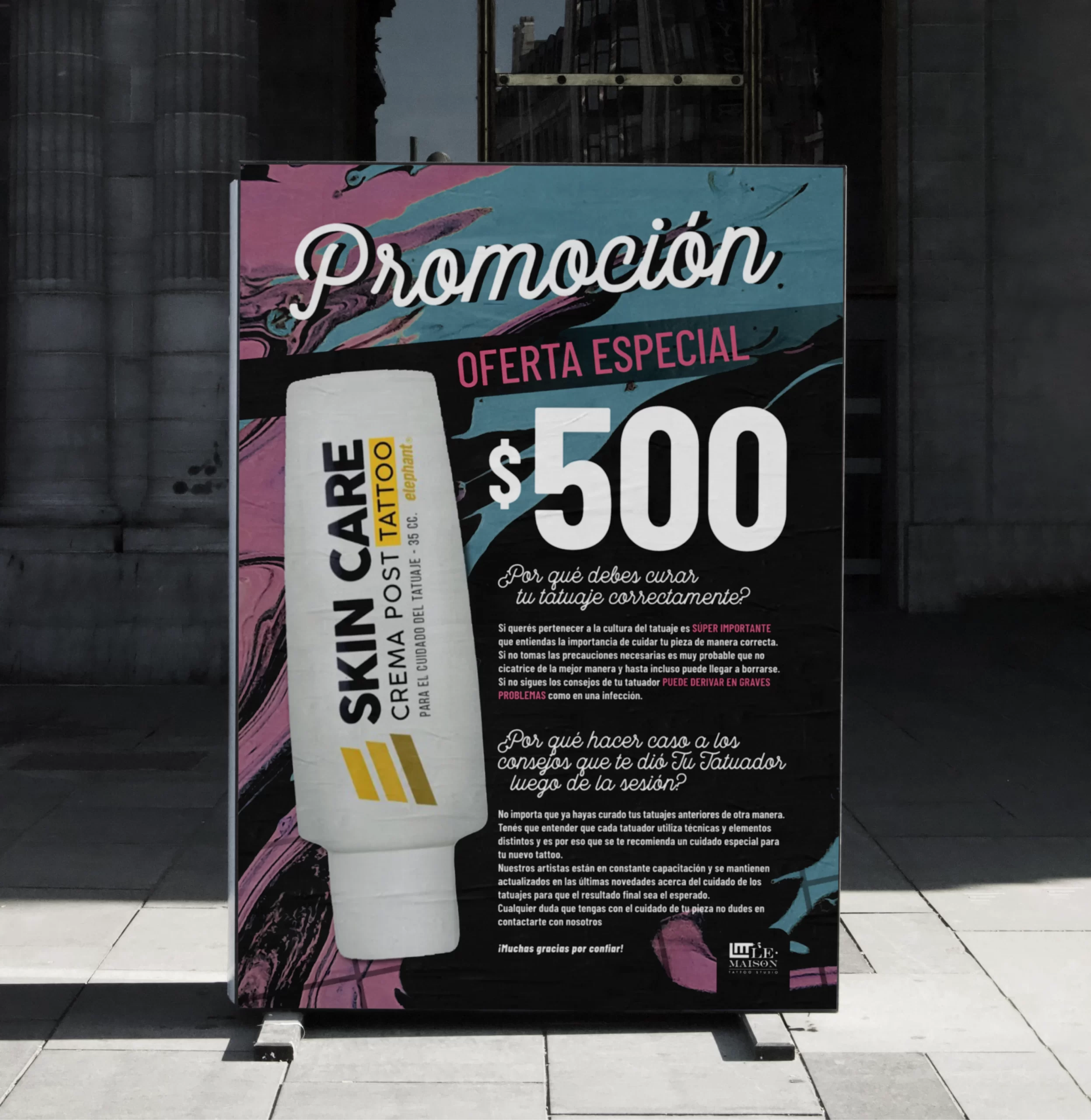 Cartel para calle Le Maison